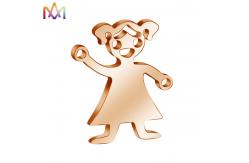 China anti rust Plating OEM Meaningful Engravable Boy Girl Pendant supplier