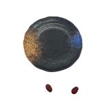 Restaurant Personalised Melamine Round Plate Anti Scratch Galaxy Pattern for sale
