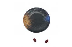 China Restaurant Personalised Melamine Round Plate Anti Scratch Galaxy Pattern supplier