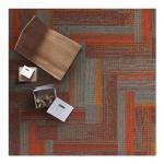 Modern Nylon Commercial Office Carpet Tiles With PVC Backing Printed for sale