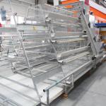 Silver Cold Galvanized Layer Chicken Cage Steel Frame For Farm for sale