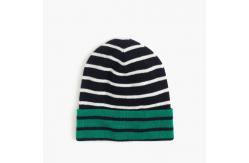 China Complex Material  Striped Beanie Hat , Lined Soft Beanie Hat Children Size supplier