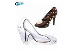 China Custom 3D High Heel Shoe Chocolate Mold Polycarbonate Baking Tools supplier