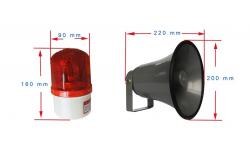 China IP67 Heavy Duty Industrial Broadcast Telephone With Beacon And Flashing Lamp supplier