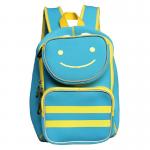 Neoprene Boys Children School Backpack Bag , Blue Zipper Kids Schoolbags for sale