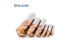 China Flat 1 Roughing End Mill , Single Flute End Mill Aluminum Customized Length supplier