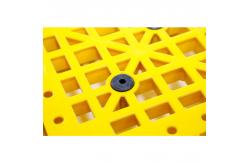 China Industrial Blue Red Green HDPE Euro Heavy Duty Plastic Pallet Stackable 1200X1000 supplier