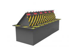 China Wireless Remote Control LED Light Hydraulic Security Barriers 3 Phases 380V Power Input supplier