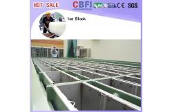 China R507/R404a Saltwater Block Ice Machine , Meat Fish Cooling Ice Block Making Business supplier