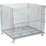 Powder Coated Wire Mesh Container  With Reinforced Under Structure for sale