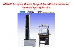 China Computer Control Single Column Electromechanical hydraulic universal testing machine WDW-S5 supplier