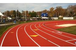 China Eco Friendly Sound Reduction Jogging Track Material Non Toxic Fadeless supplier