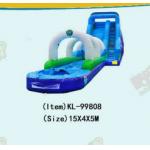 Outdoor Huge Inflatable Water Slides With Pool For Rentals