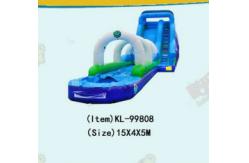 China Outdoor Huge Inflatable Water Slides With Pool For Rentals supplier