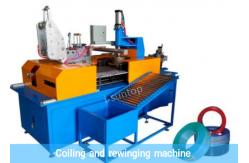 China Automatic PLC Control 780RPM Wire Coiling And Packing Machine With PVC Film supplier