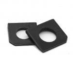 Metric Carbon Steel Black Oxide Square Taper Washers GB853 For Slot Section for sale
