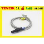 TPU Material Ohmeda Spo2 Extension Cable 8 Foot For Patient Monitor , Blue / Grey Color for sale