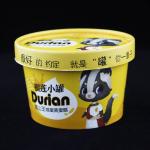 10oz 300ml Ice Cream Paper Cup With Lid Disposable Take Away Yogurt Tub for sale