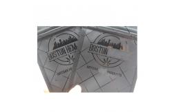 China Resealable Black Mylar k Packaging Bag With Window CMYK / Pantone Printing supplier