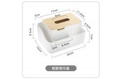 China Customized PS Wood Plastic Tissue Box Holder For Car Dashboard supplier
