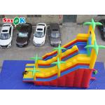 Kids Inflatable Slide Commercial Inflatable Water Slide With Copper Palm Tree Theme