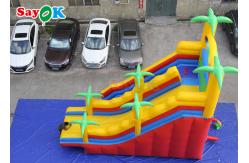 China Kids Inflatable Slide Commercial Inflatable Water Slide With Copper Palm Tree Theme supplier