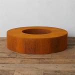 Outdoor Rustic Red Wood Burning Fire Pits 1200mm *400mm*2000mm for sale