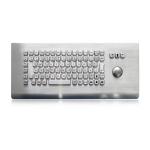 IP65 Rugged Industrial Metal Keyboard Wall Mount Kiosk Keyboard With Trackball for sale