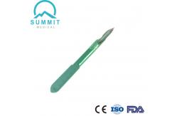 China Stainless Steel Surgical Scalpel Blade , Side Activated Single Use Scalpel supplier