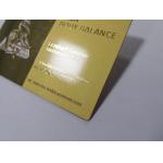 Single Side Metal Membership Card Stainless Steel Plated Gold Cut Thru Logo Etch Text Silkscreen Print Color for sale