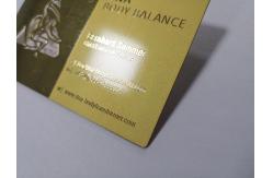 China Custom Business Metal Gold Card With Emboss Text Logo Mirror Effect supplier