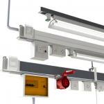 Ohory Aluminum Lighting Busbar Trunking System 110V-240V Rated Voltage for sale