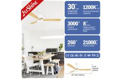 China OEM Dimmable LED Ceiling Fan Energy Saving 220V DC Copper Motor supplier