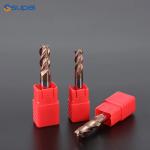 HRC55 Carbide End Mill 6 8 10 12mm 4Flutes Milling Cutter Alloy Coating Tungsten Steel Cutting Tool CNC Maching for sale