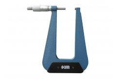 China High Precision Deep Throat Micrometer with Ratchet Stop and Carbide Measuring Face supplier