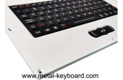 China USB PS2 Ruggedized Industrial Metal Keyboard With Silicone Rubber Layout supplier