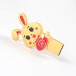 Rabbit Shaped Metal Usb Flash Drive Grade A Chip 128GB 80MB/S European Standard for sale