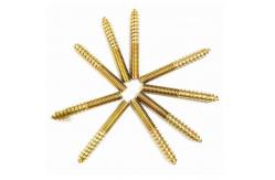 China Double Threaded Dowel Hanger Wood Screw Galvanized 150mm Length supplier