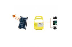 China 10w Solar Home Lighting System With Radio FM Bluetooth Speaker Charger supplier