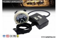 China 3.7V IP67 CREE Mining Cap Lights With Rear Warning Light Atex Certification supplier