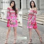 straples printed women dress with balloon sleeve national dresses for sale
