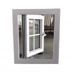 Standard UPVC PVC Glass Casement windows Soundproof Grill Design with Screens for sale
