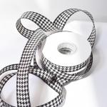 Black and white honeycomb woven ribbon ribbon decoration ribbon bow floral bouquet flower tie packaging material discount for sale