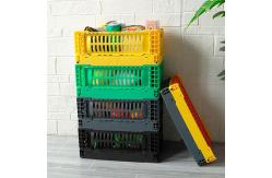 China Square Cube PP Plastic Folding Storage Crate Tasteless Household supplier