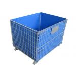 Q235 Steel Mesh Collapsible Pallet Cage Containers For Warehouse for sale