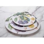 FDA Certificate European Style Flat Colorful Melamine Plates for sale