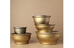 China Customed Printing Metal Bowl Food Tin Can With Logo Round Rectangular Shape 800g supplier