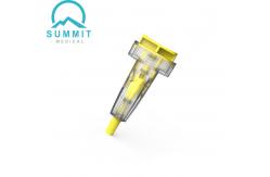 China Gentle Safety Lancet Needle 21G - 30G With Top Push Button Activation supplier