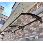 Customized PC Canopy With Black Frame And Polycarbonate Sail Material