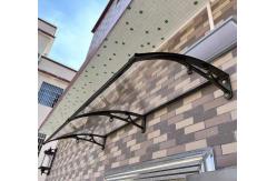 China Customized PC Canopy With Black Frame And Polycarbonate Sail Material supplier
